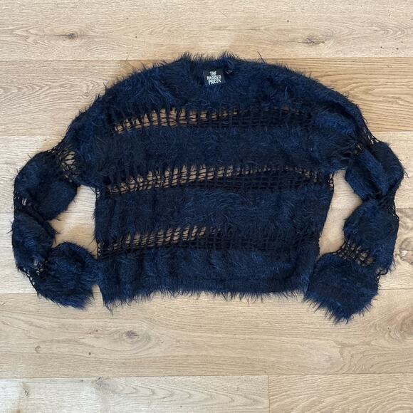 The Ragged Priest - Beetle Knit Sweater in Black - Picture 1 of 5